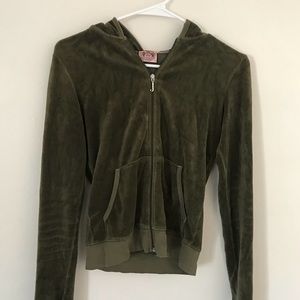 Juice Green Velour Sweatshirt